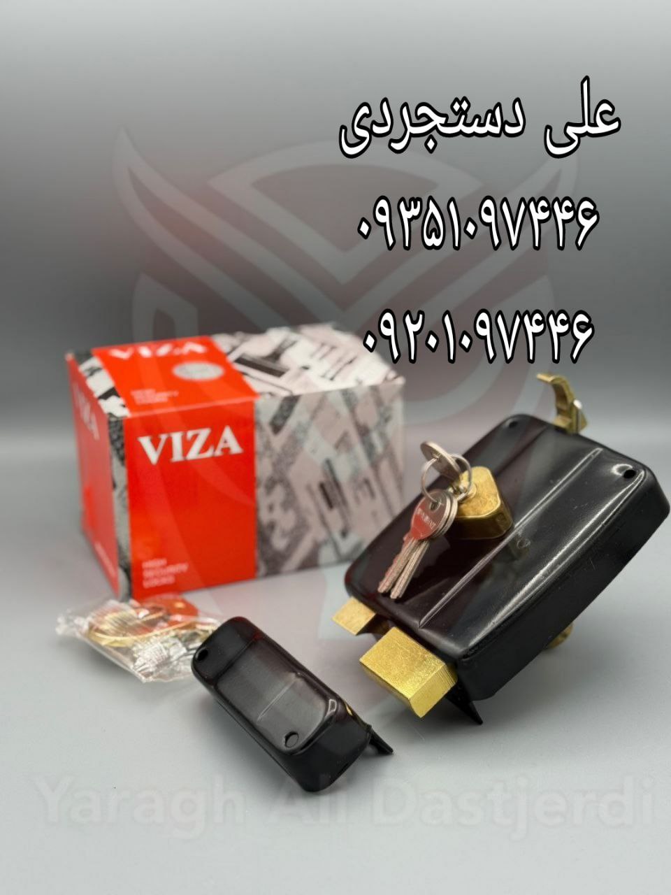 قفل حیاطی طرح کالی ویزا VIZA کارتن ۲۴ عدد