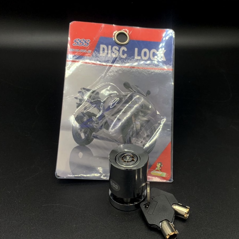 قفل دیسک استوانهای. با قابلیت نصب بر روی فرمان هندا کلید و توپی..گرد دو کلید برنج و توپی برنج ساخت