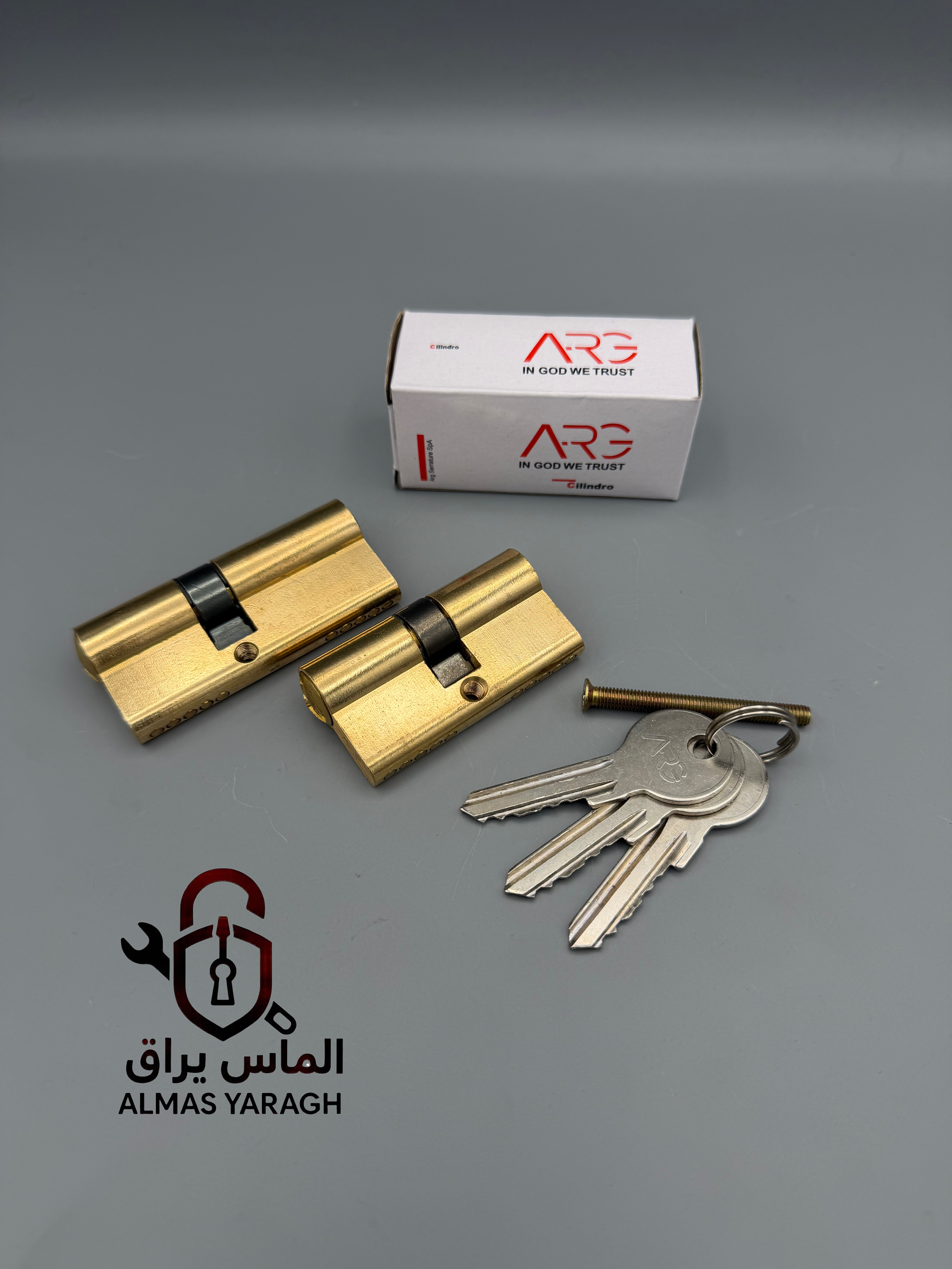  ⭐️سیلندر برنجی ۷سانت و۶سانت ARG ⭐️ ۳کلید ساده پایه بلند نافی دار-کیفیت فوق العاده کارتن۱۵۰عدد قیمت 