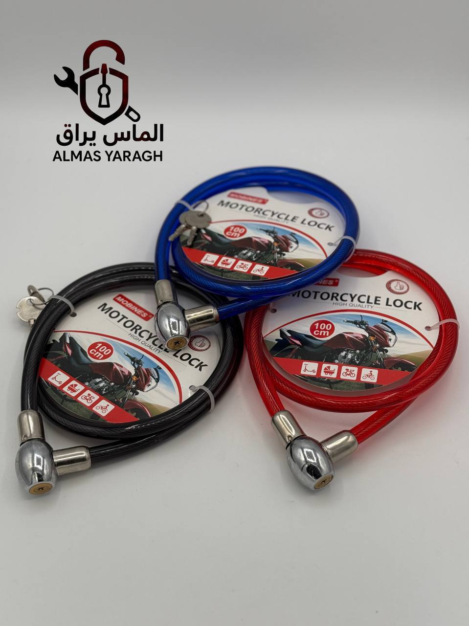 قفل دوچرخه کلید۴پر مبینس