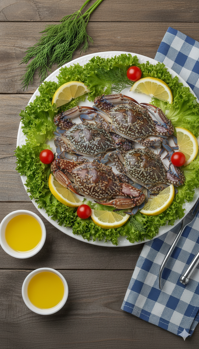 فروش گوشت خرچنگ دریایی