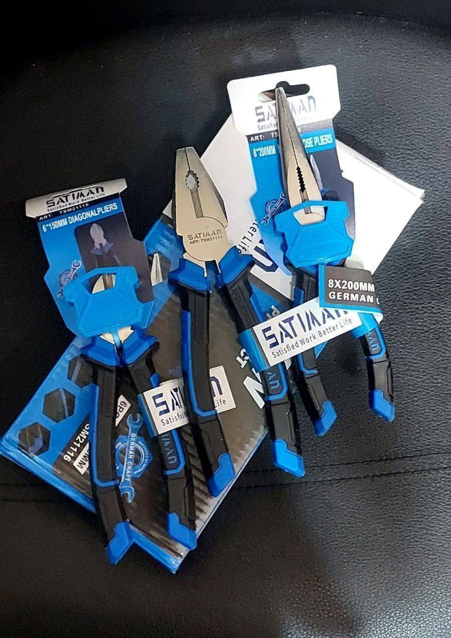 انبردست سیم چین دم باریک ساتیمن 