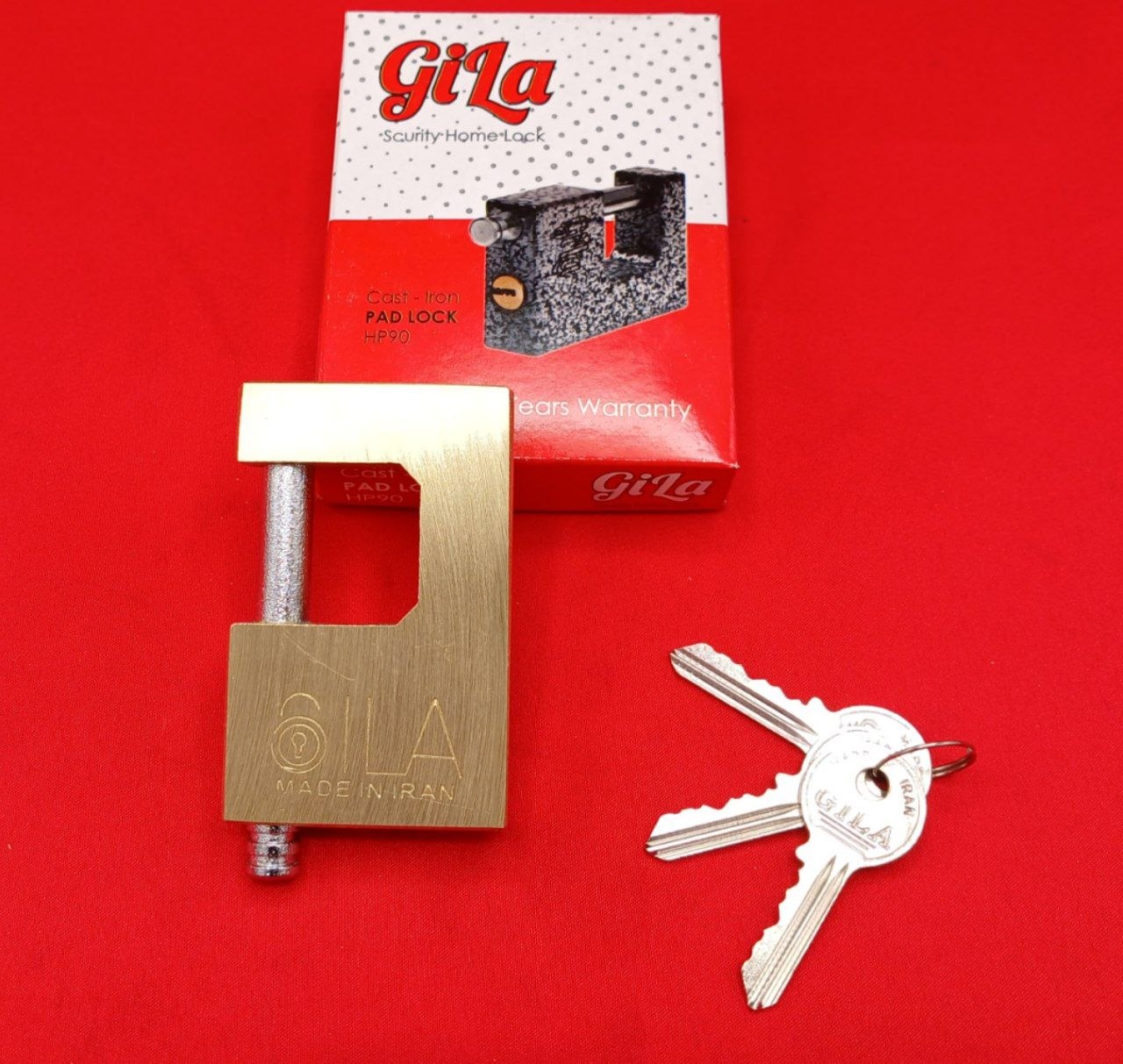 قفل کتابی برنجی سایز ۸۰