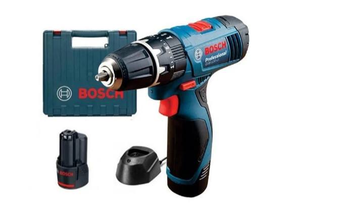 دریل و پیچ گوشتی شارژی بوش مدل GSB120-LI با ۲ باتری اتوماتیک ۱۲ ولت