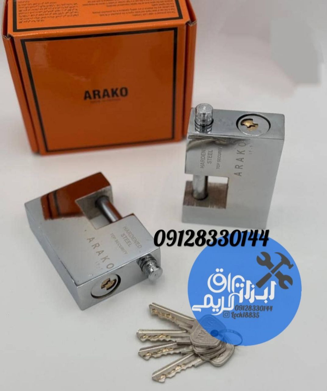🟡 قفل کتابی ۱۰۰۰ پله ای آراکو 