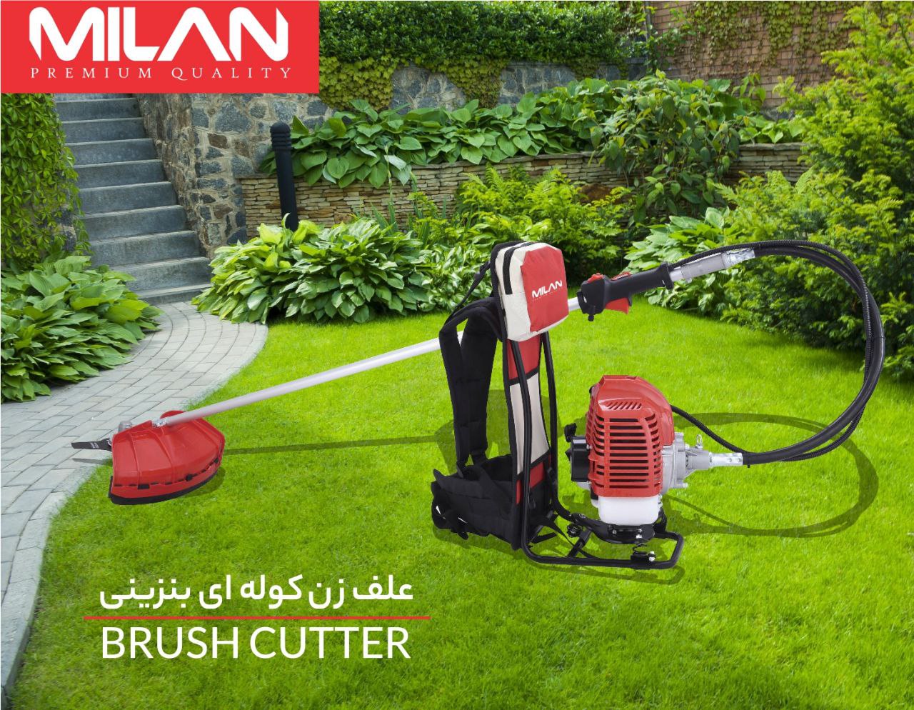 علف زن‌ کوله‌ای بنزینی میلان با موتور دو زمانه قدرتمند و ظرفیت ۵۲ سی‌سی برای کار مدوام مناسب است. بر