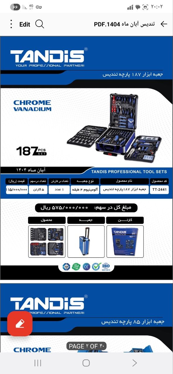 . جعبه ابزار برند تندیس