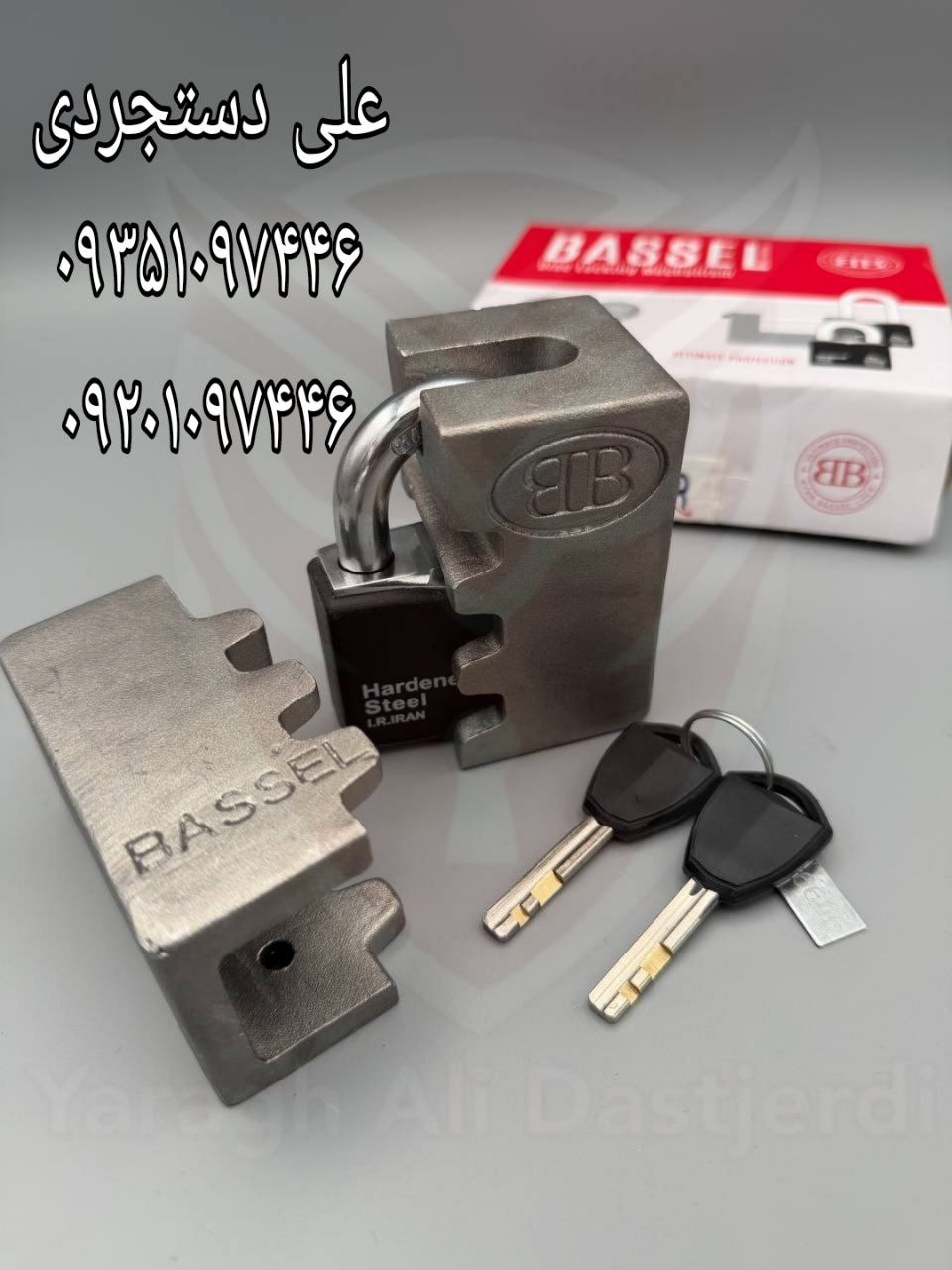 قفل آویز ضد سرقت (حفاظ دار) باسل BASSEL