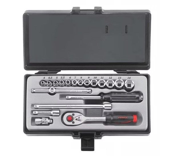 جعبه بکس ، 1.4 درایو ،۱۹پارچه ،کوتاه 6 پر سایز 19-4 ميليمتر فورس