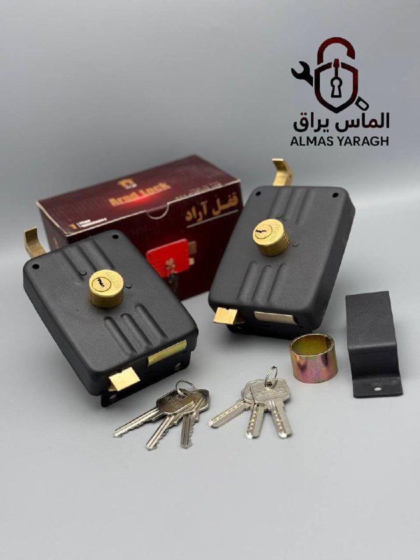 قفل حیاطی طرح ایزو تمام برنج آراد