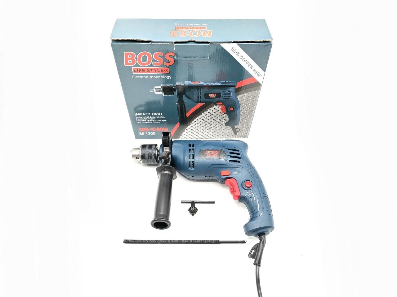 ⭐️ دریل ۱۳ چکشی اصلی باس