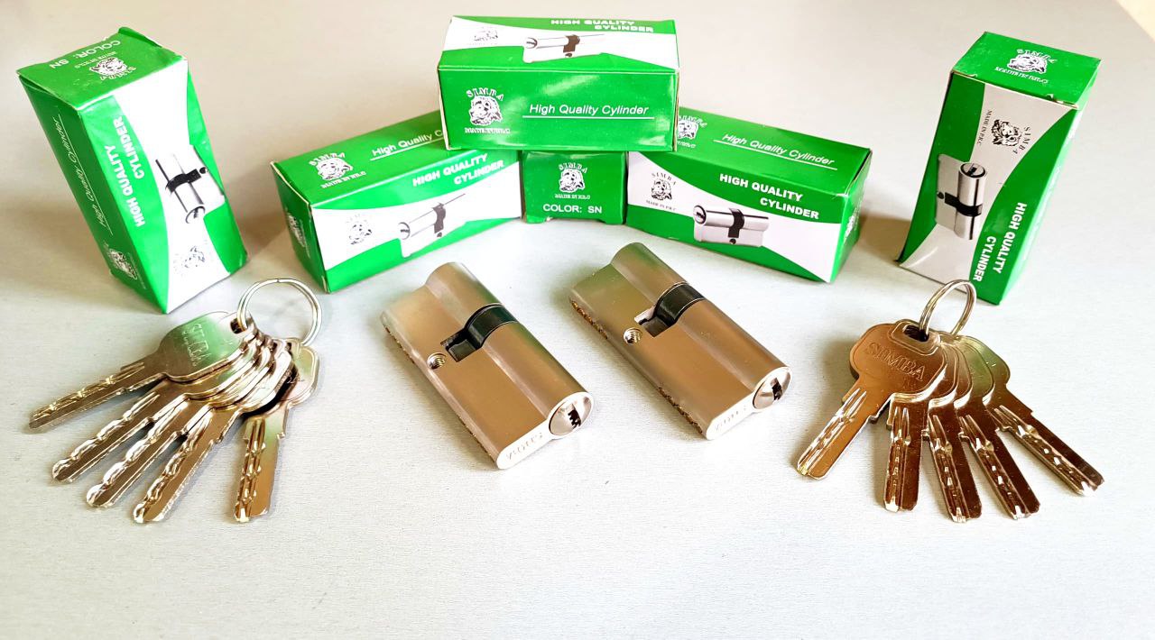  سیلندر 7 سانت زینک سیمبا ساچمه برنجی کلید بلند نافی دار/باکیفیت کارتن150 عددی قیمت دسته اول لینک کا