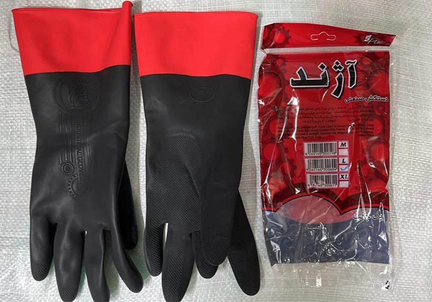 دستکش لاستیکی آژند