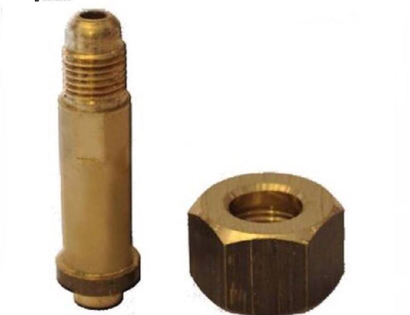 مهره و میله مانومتر برنجی