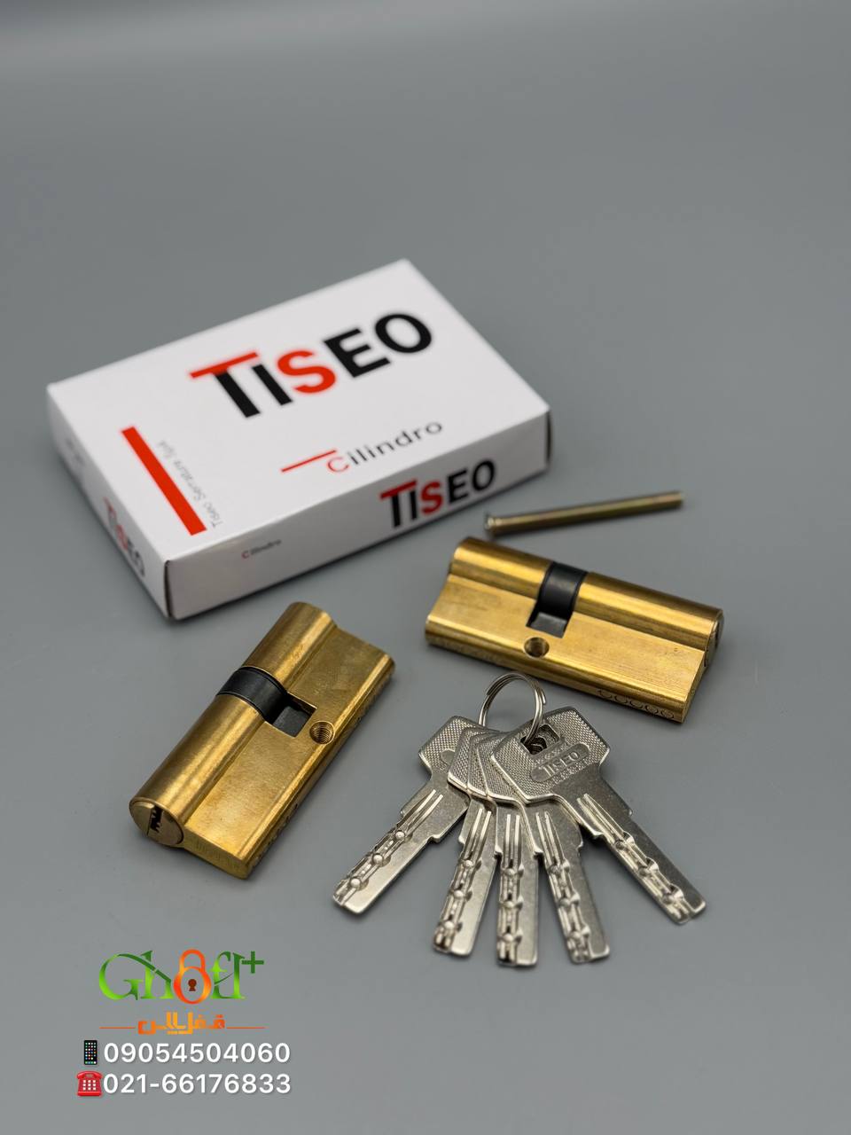 سیلندر کامپیوتری برنجی تیزو TISEO بدنه تمام برنج ۵کلید پایه بلند کامپیوتری جعبه کادویی کیفیت بسیار ع