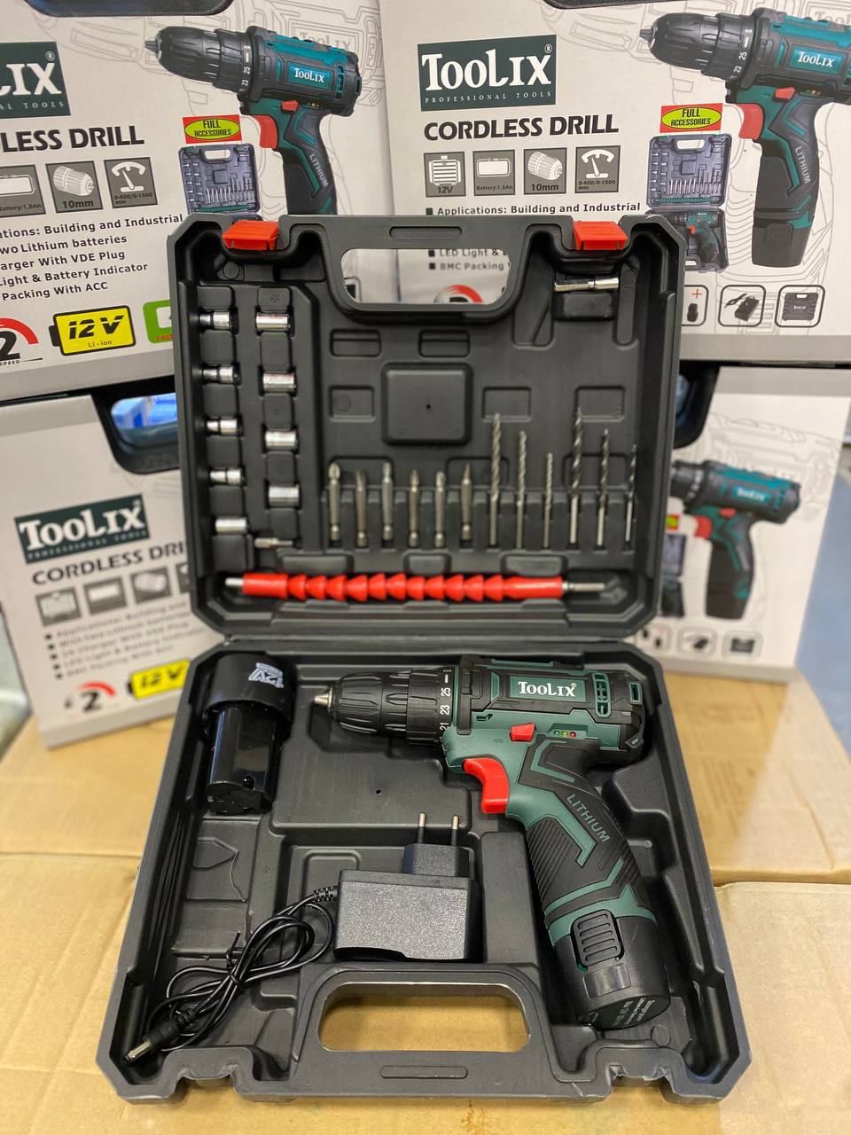 مجموعه دریل شارژی تولیکس