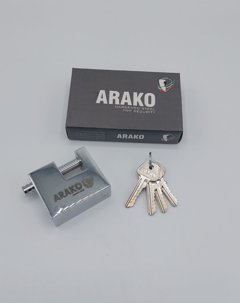قفل کتابی تمام فولاد سایز 70 آراکو 
