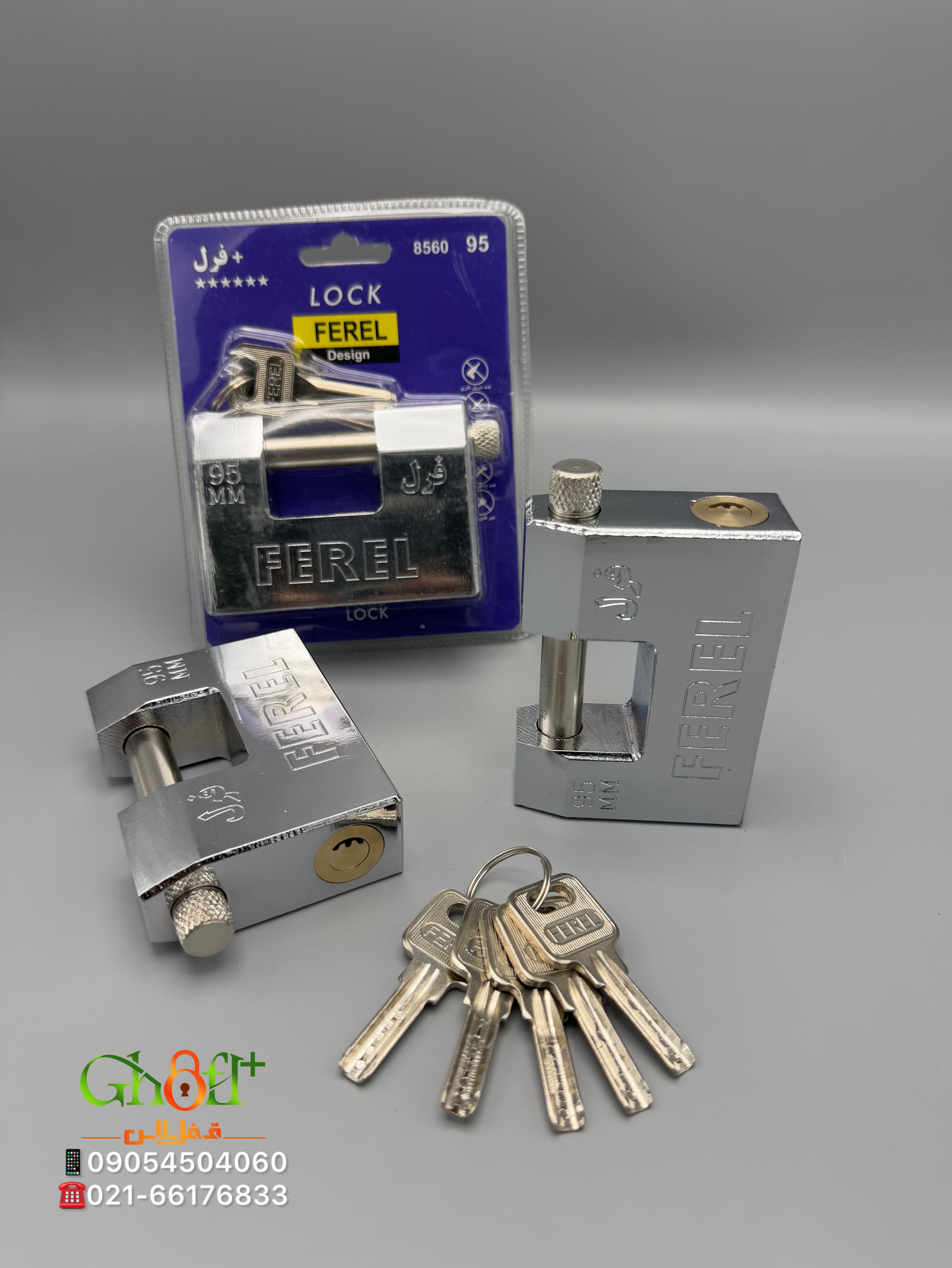 کتابی ۹۵ اتمی ناودنی فرل مغزی کامل برنج بدنه فولادی ۵کلید ناودونی بسته بندی وکیومی ۲۴ ماه ضمانت خراب