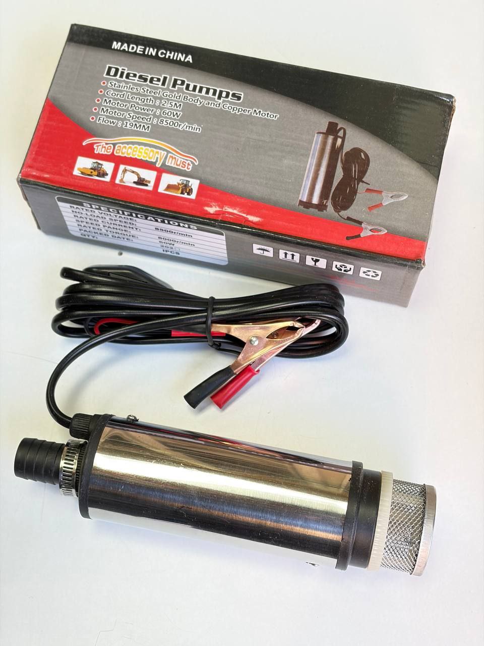 پمپ گازوییل کش داخل باک 12 ولت 