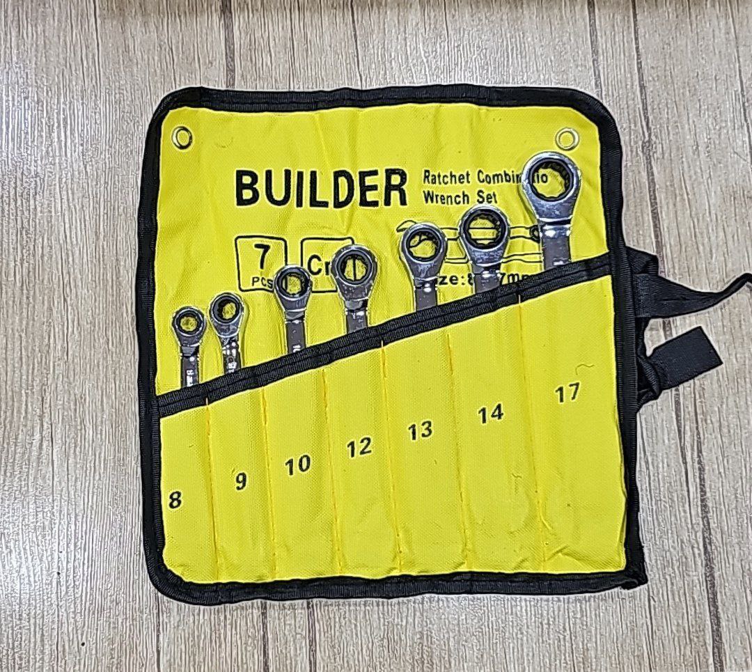  آچار جغجغه 7 عددی کیفی برند Builder 