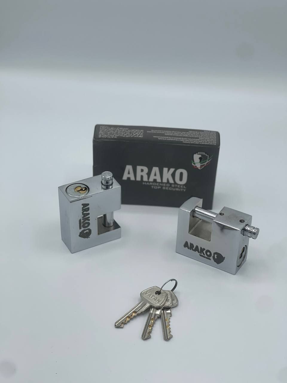 🟡قفل کتابی تمام فولاد سایز 70 آراکو 