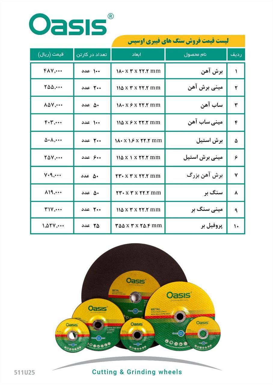 لیست جدید سنگ اوسیس