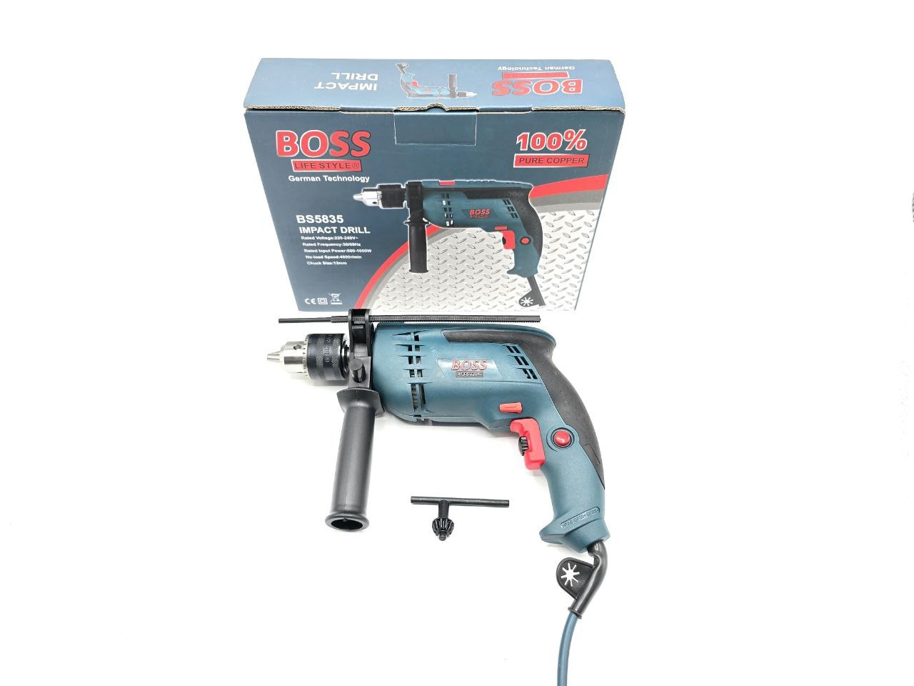 ⭐️ دریل ۱۳ چکشی اصلی مارک برجسته باس