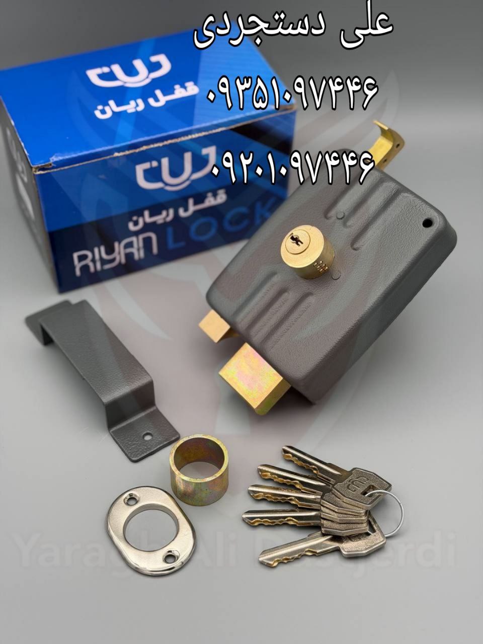 قفل حیاطی طرح ایزو کلید دوشیار ریان RIYAN کارتن ۲۴ عدد