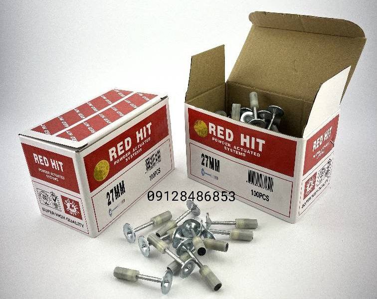 میخ چاشنی سرهم 27mm رد هیت RED  HIT