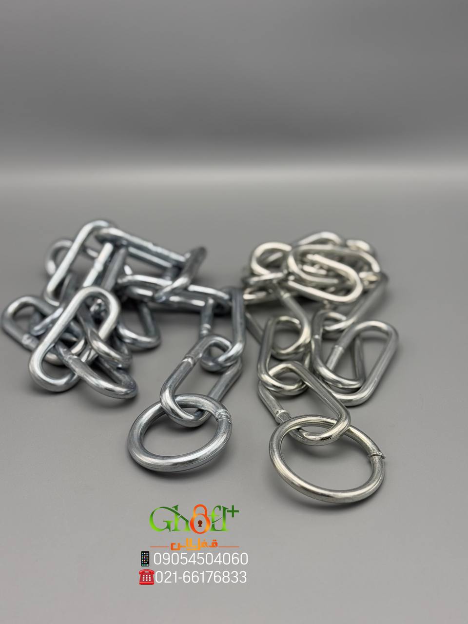  زنجیر فرمان فولادی آبکاری شده فولادی کیفیت عالی سایز ۸ و ۱۰ قیمت بسیار عالی تعداد در کیسه ۳۰ عددی آ