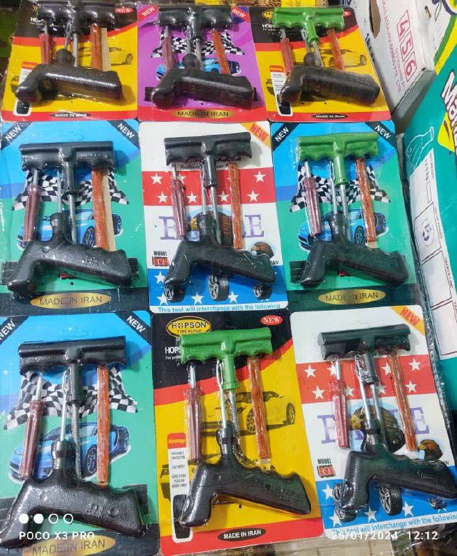  درفش پنچرگیری پلاستیکی با لوازم 