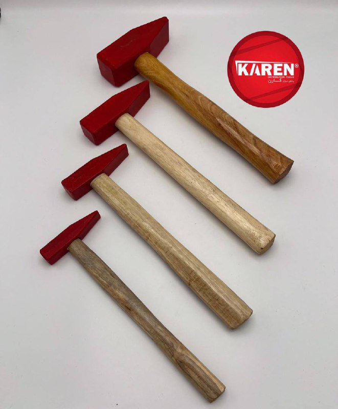 چکش ۱۰۰-۲۰۰-۳۰۰-۵۰۰-۱۰۰۰-۱۵۰۰-۲۰۰۰-۳۰۰۰گرمی دسته چوبی