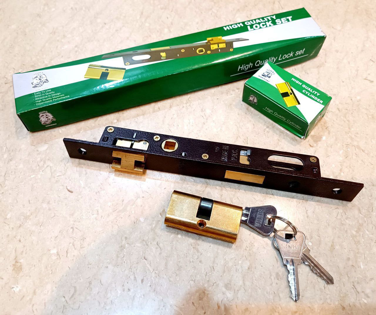  قفل 2/5 سویچی تمام برنجی Simba 