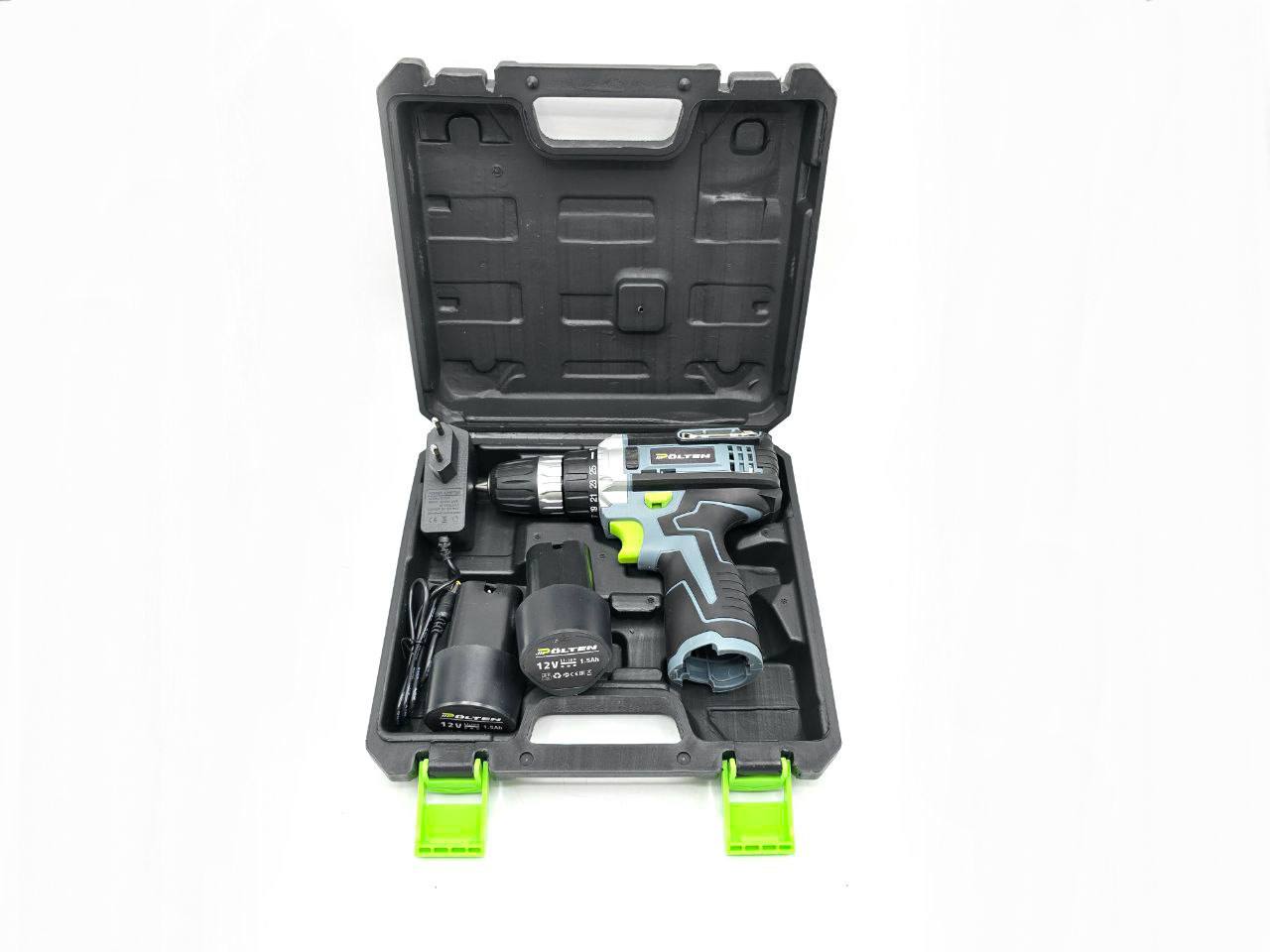 ⭐️ دریل شارژی ۱۲ ولت دو باتری پولتن 