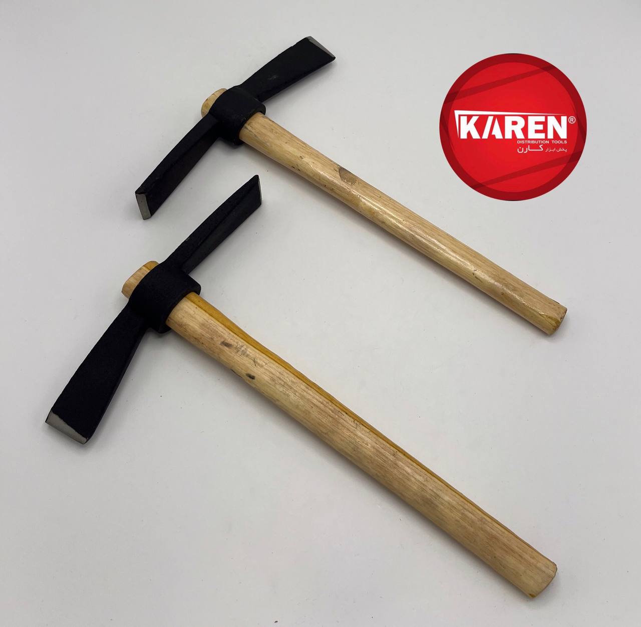 تیشه دوسر تخت دسته چوبی