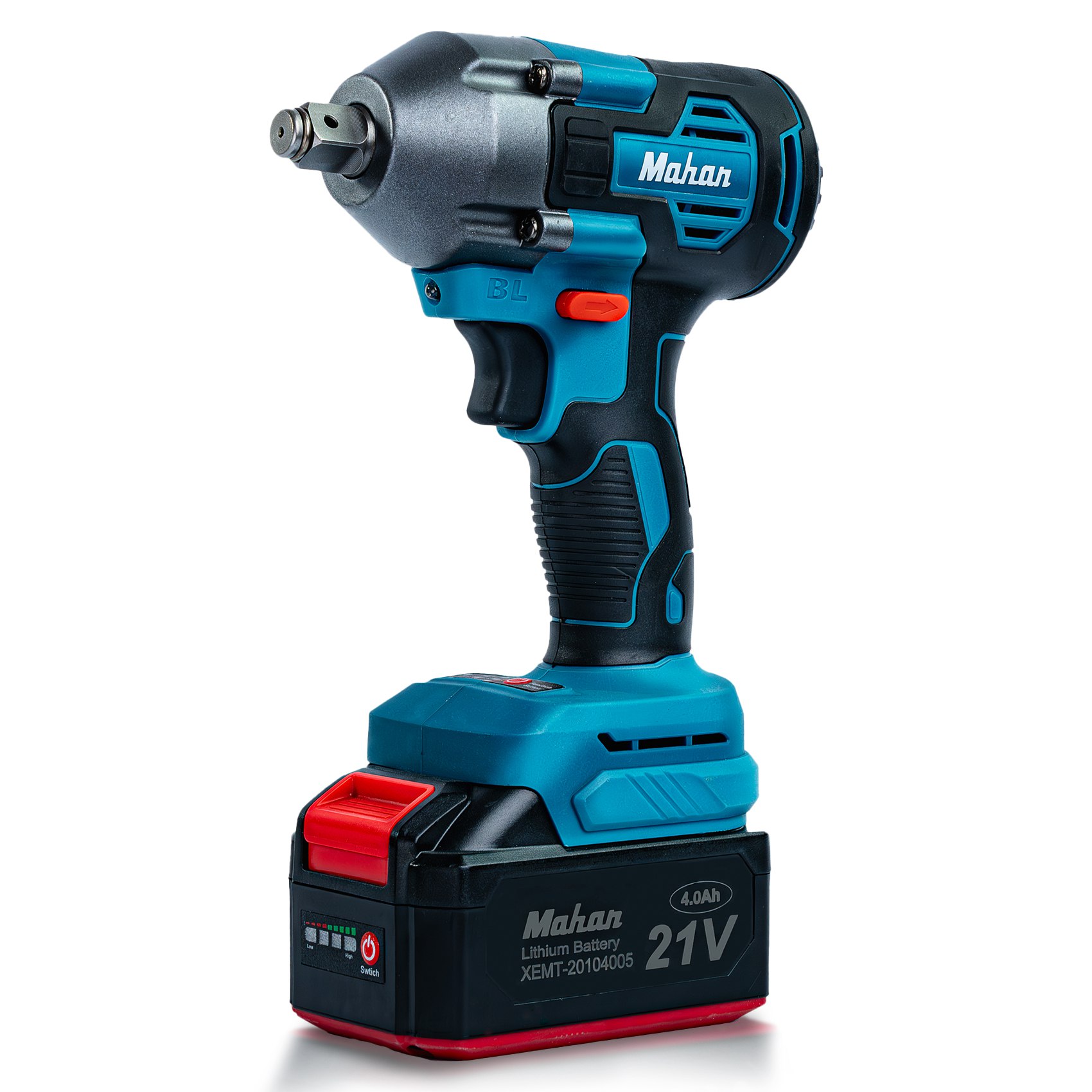 بکس شارژی ماهان 1/2 اینچ براشلس مدل 410 نیوتن