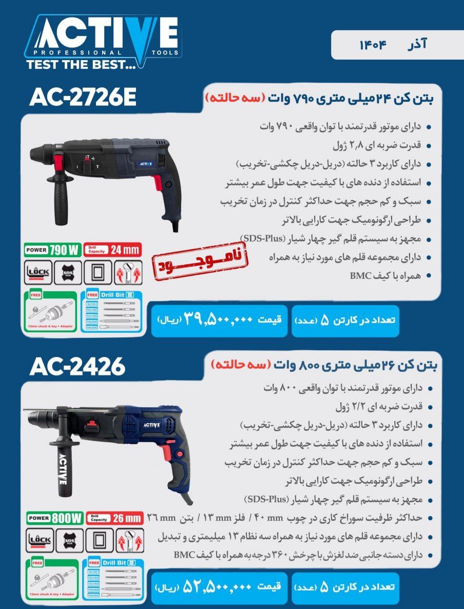 بتن کن های اکتیو در مدل های مختلف موجود شد و آماده توزیع میباشد