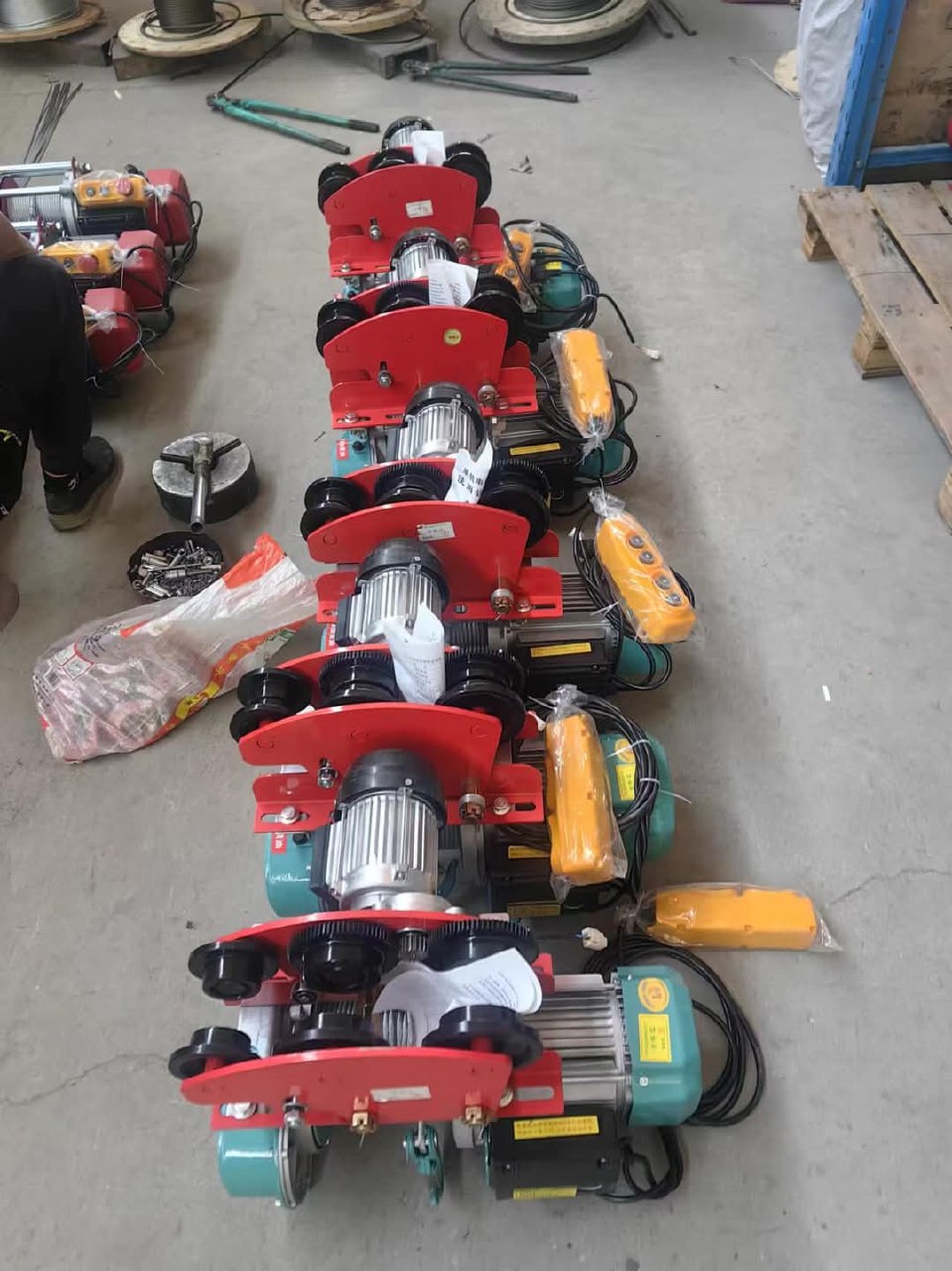 ترولی برقی تک فاز مخصوص چهار حال کردن وینچ های برقی تک فاز 