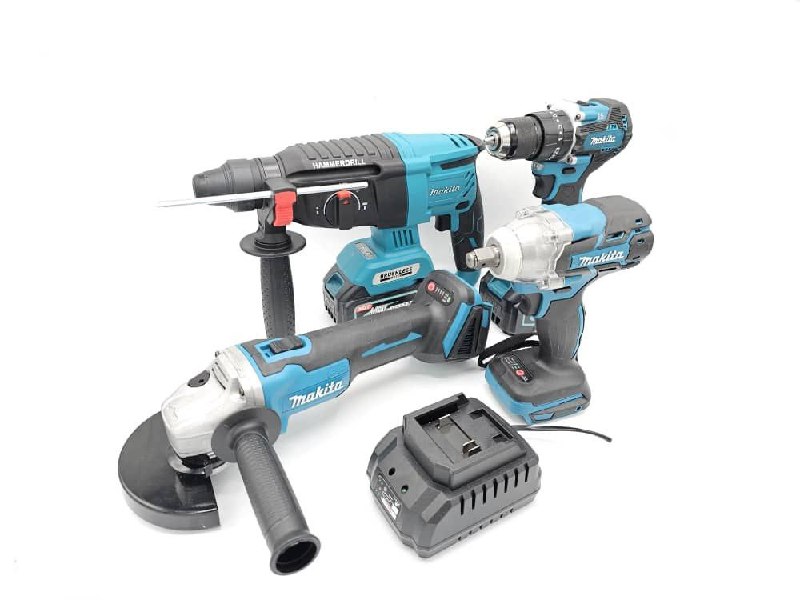 ⭐️ مجموعه چهار عددی شارژی براش لس ۱۴۸ ولت طرح ماکیتا