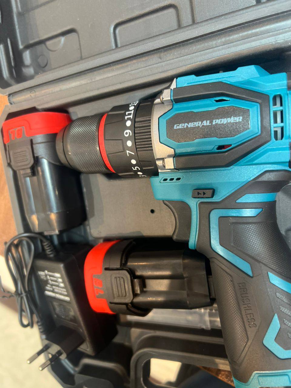 شارژی براشلس دو باتری جنرال پاور