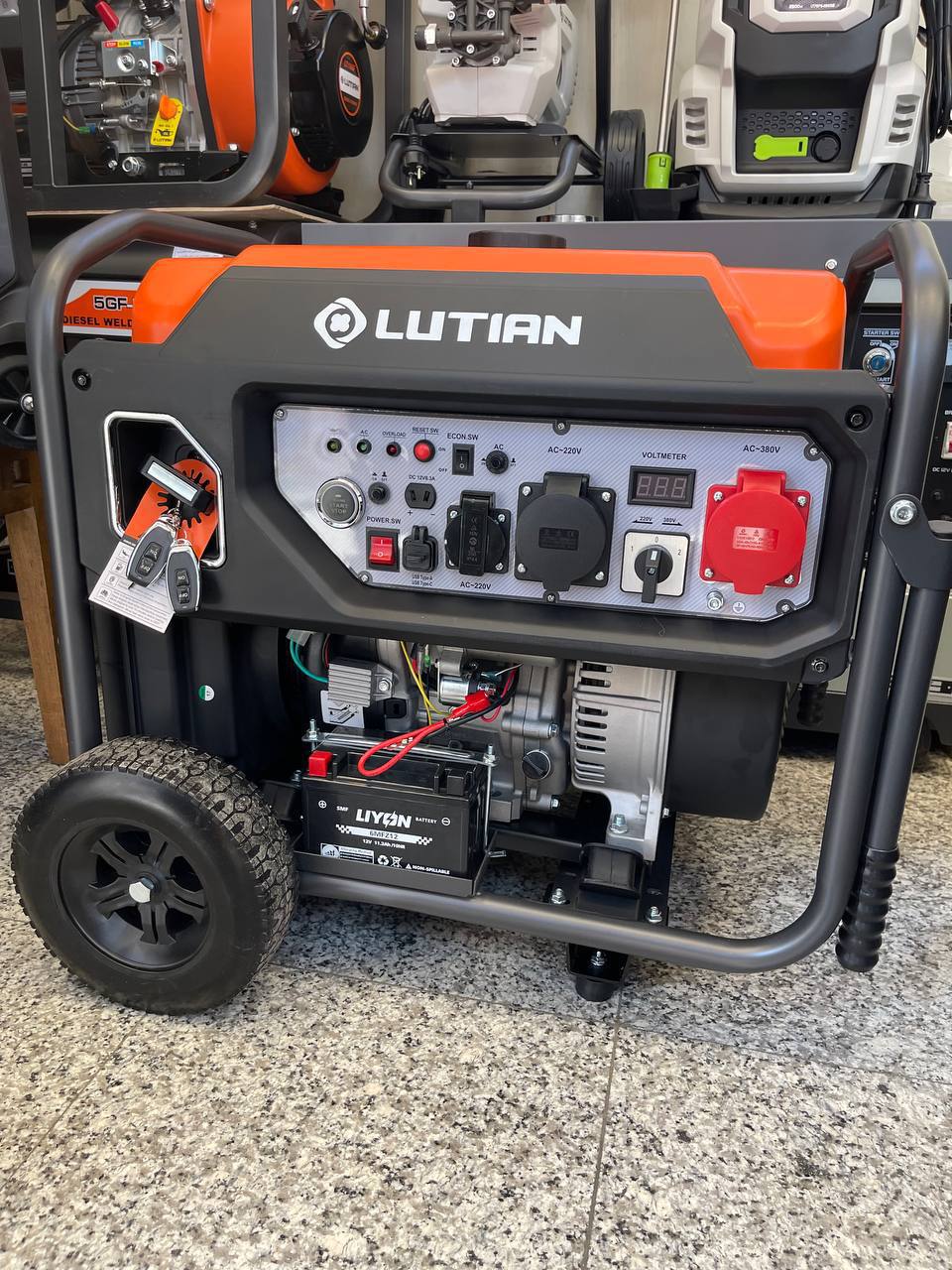 موتور برق ۱۱کیلوات لوتیان بنزینی 