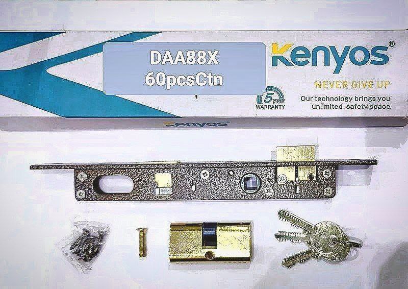  قفل و سیلندر 2/5 Kenyos کیفیت عالی ، زبونه برنجی تعداد در کارتن ۶۰ عدد قیمت عالی : داخل کانال مدیری