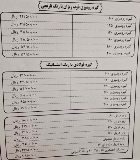 فروش ویژه گیره رومیزی ذوب ریزان امل