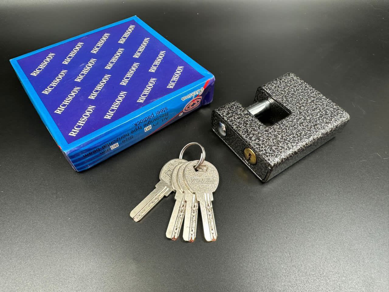 قفل کتابی چکشی روکشدار ریچسون سایز 80=90=100 مغزی کامل برنجی کارتن 48 و 36 عددی قیمت دست اول لینک کا