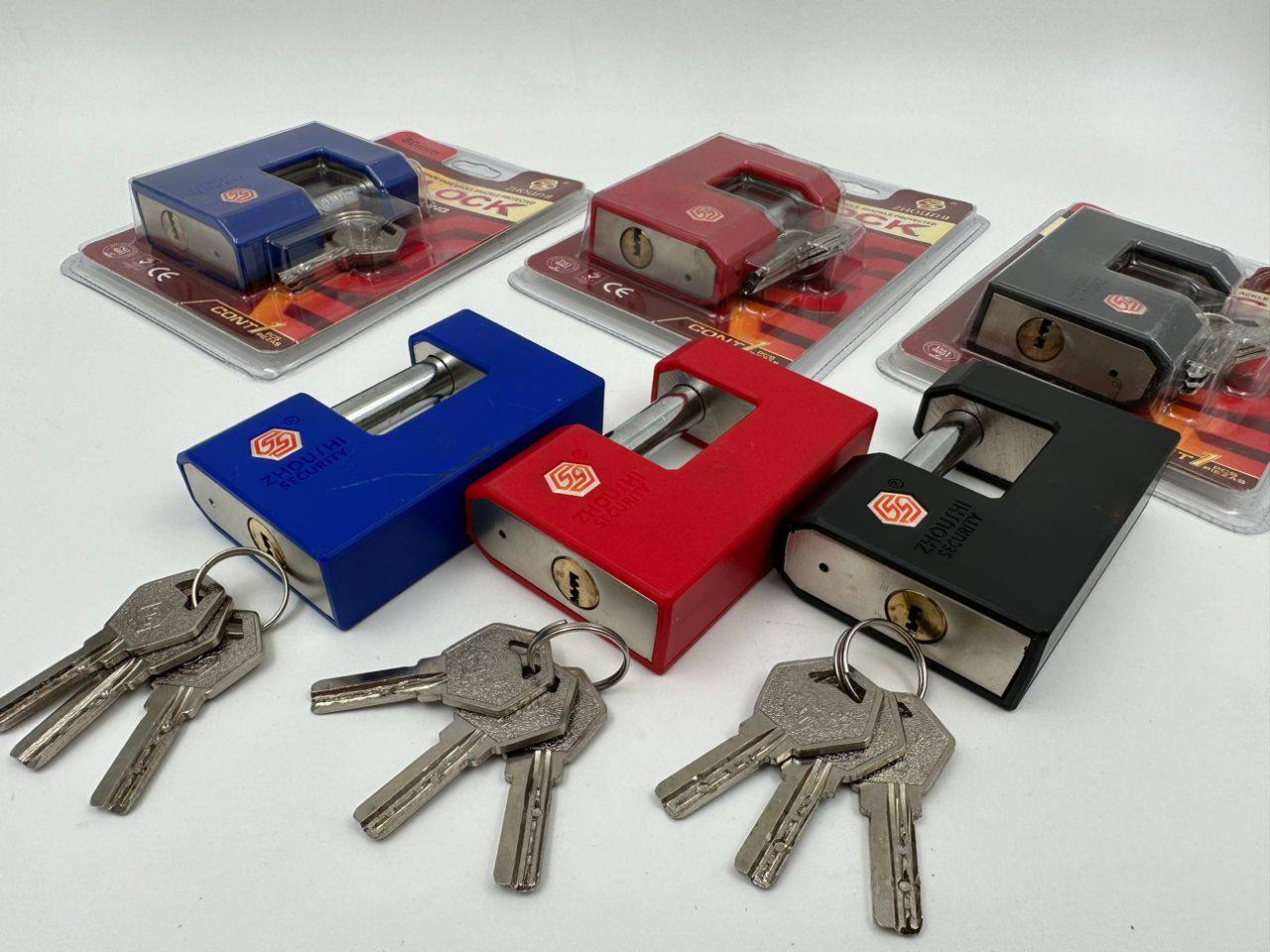 قفل کتابی فولادی رنگی وکیوم زوشی