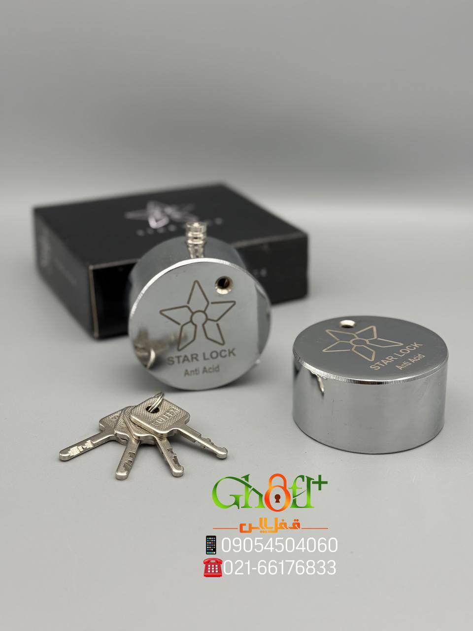  قفل گرد سولکسی STAR درپوش سیلندر از پشت قفل ضد اسید ضد سرقت کلید سولکسی بسته بندی شیک کیفت عالی ۳ س
