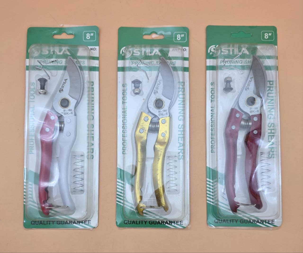 قیچی باغبانی با لوازم STILA کیفیت فوق العاده عالی تعداد در کارتن ۷۲ عدد قی‌مت عالی : داخل کانال مدیر