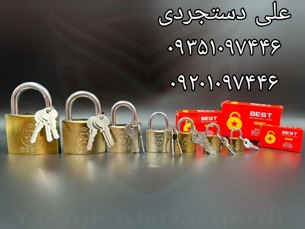 قفل آویز ۲۰ ۲۵ ۳۲ ۳۸ ۵۰ ۶۳ ۷۵ کلید ساده بست BEST