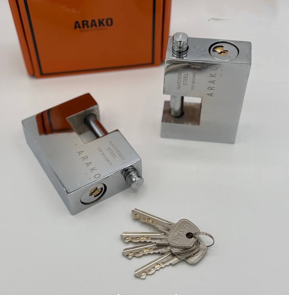  قفل کتابی دوشیار فولادی اراکو کلید دوشیار برنجی/مغزی برنجی ضد اسید ضد برش دارای 3 سال ضمانت معتبر ک