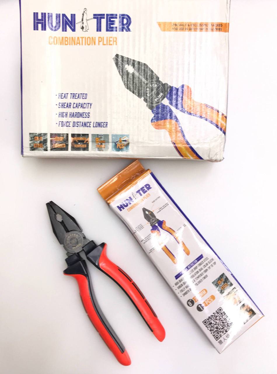 انبردست سایز ۸ سر مشکی